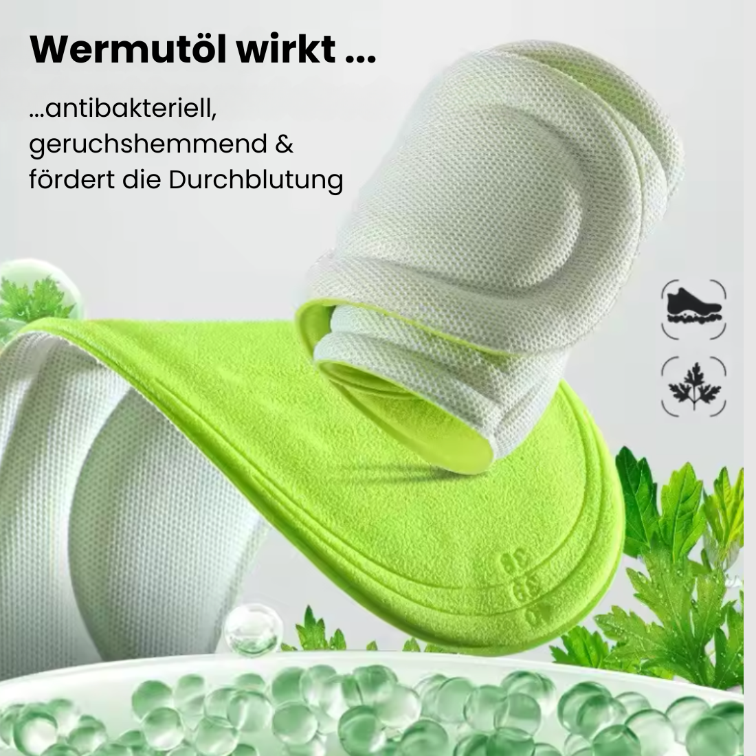 DRYFIT - 5D Sporteinlegesohle: Antibakteriell & Schweißabsorbierend